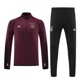 Alemanha Quarter Zip Sweat de Treino 2022 Vermelha